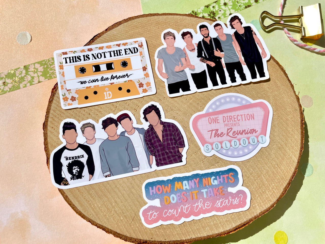 One Direction Vol II Sticker Set