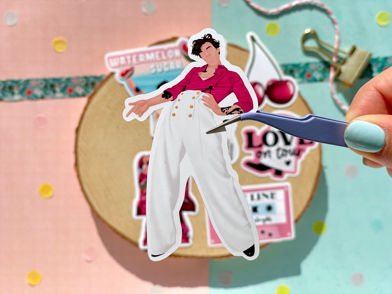 Pink Sticker Set