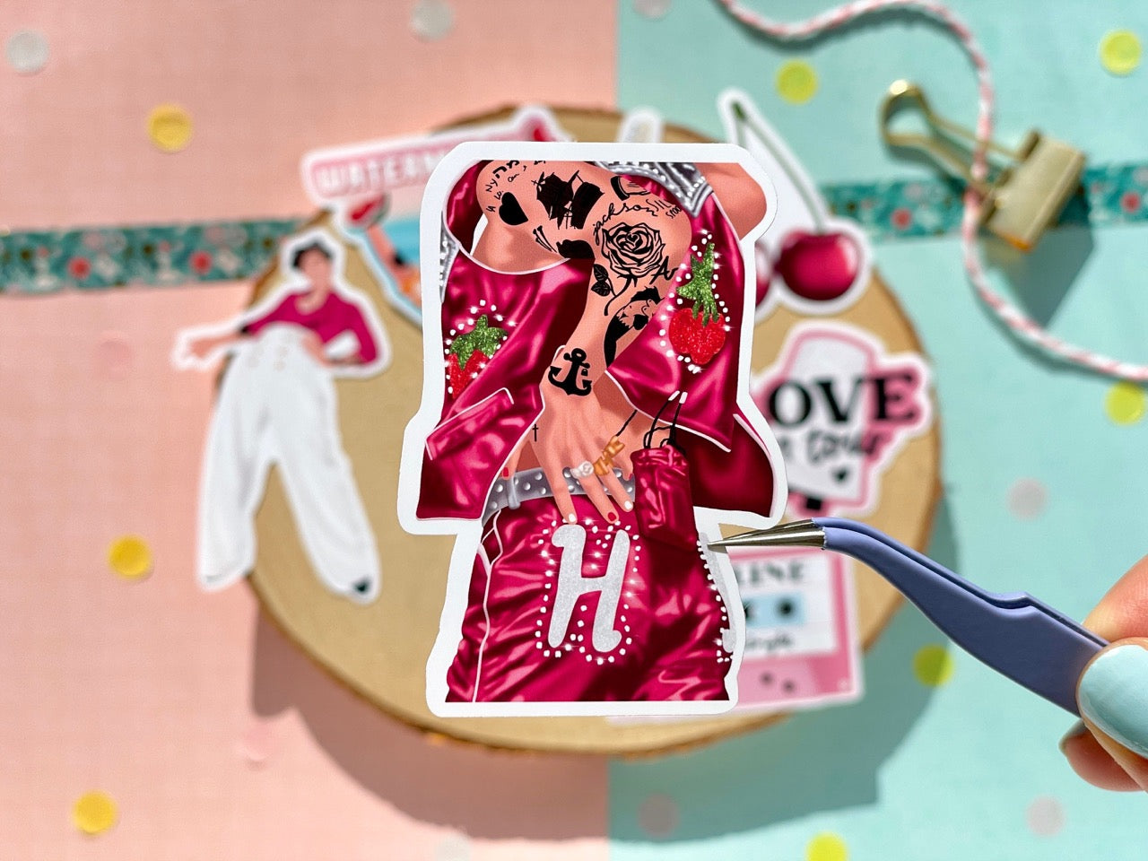 Pink Sticker Set