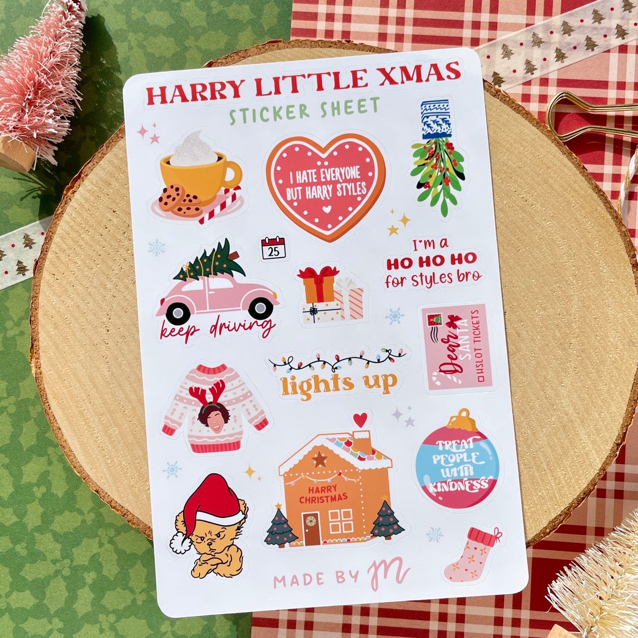 Harry Lil Christmas Sticker Sheet