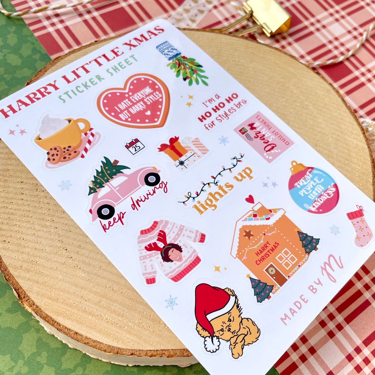 Harry Lil Christmas Sticker Sheet