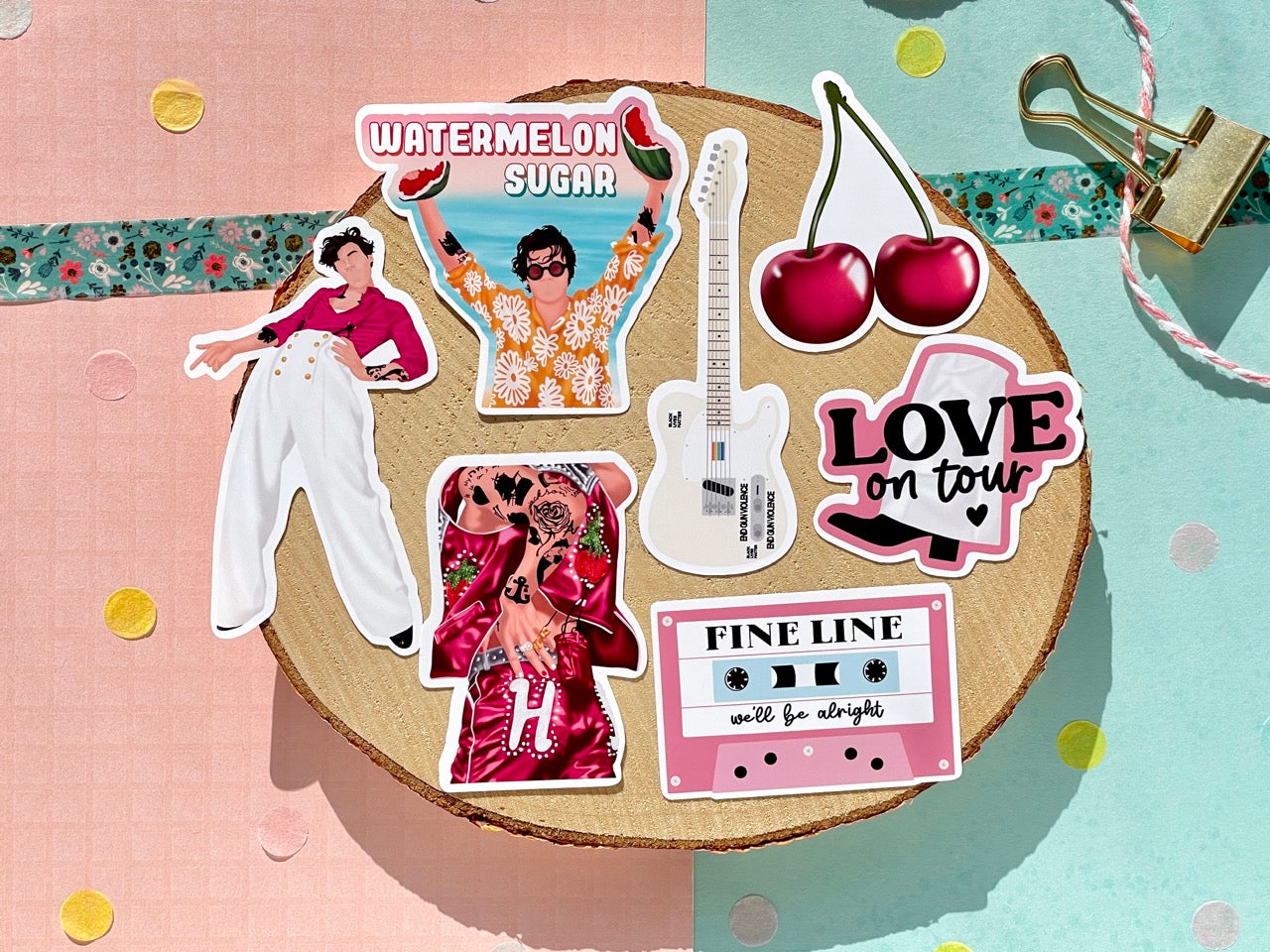 Pink Sticker Set