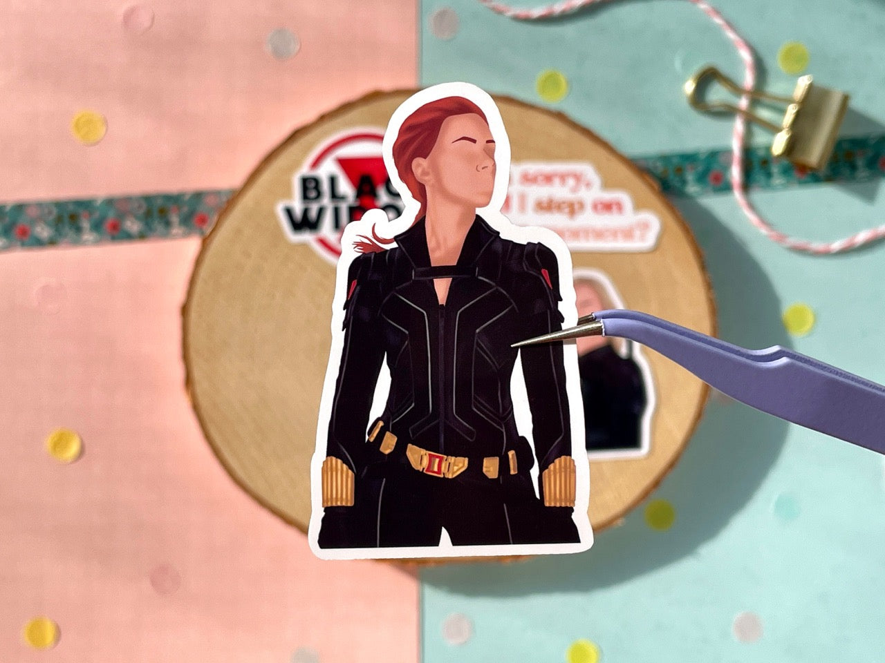 Black Widow Sticker Set