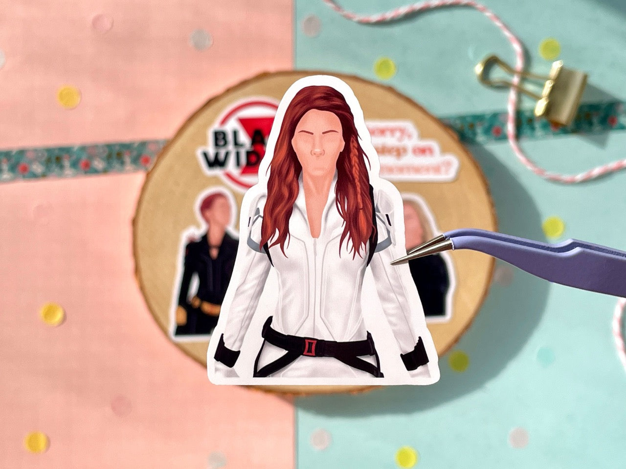 Black Widow Sticker Set