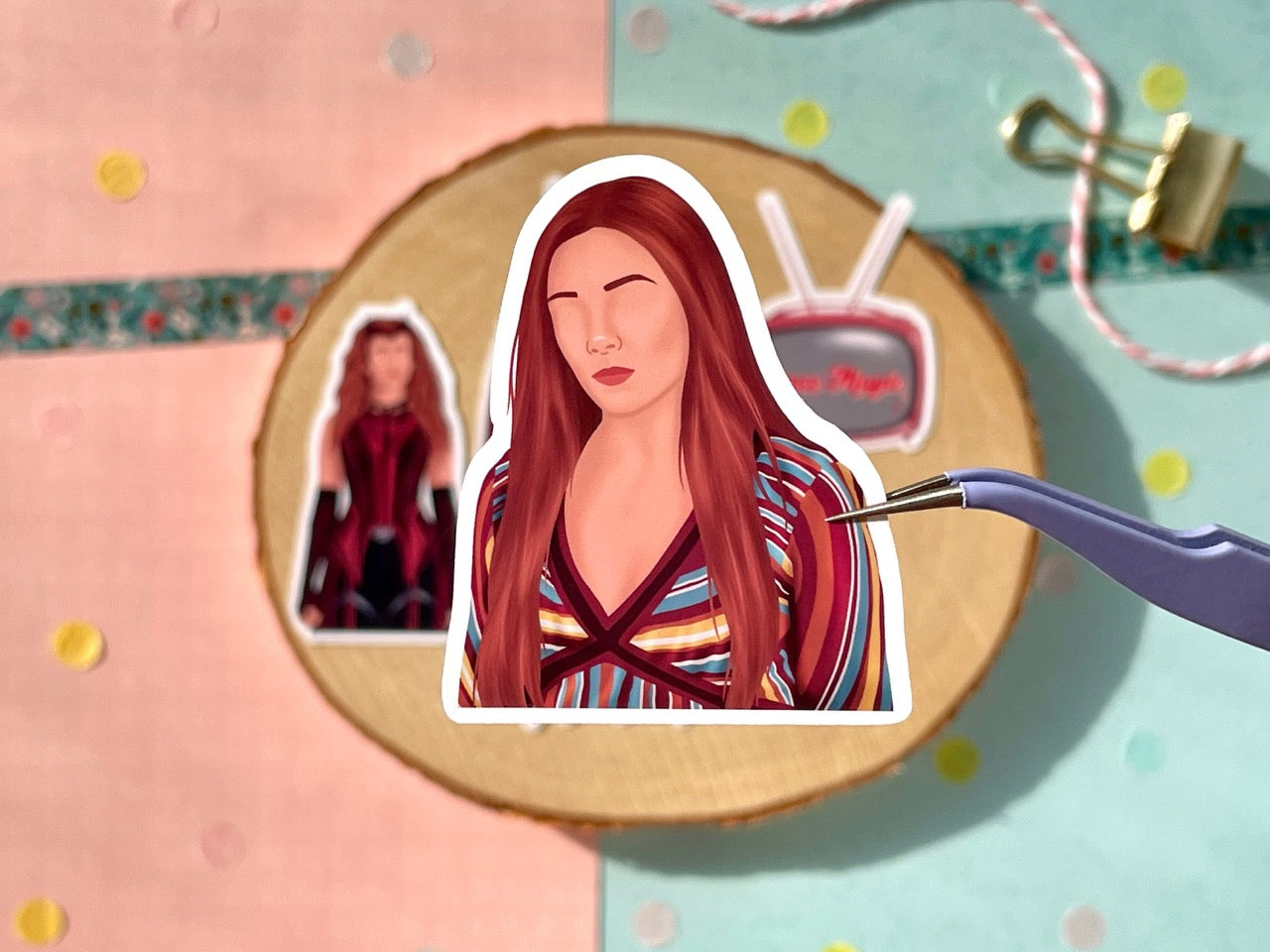 Scarlet Witch Sticker Set