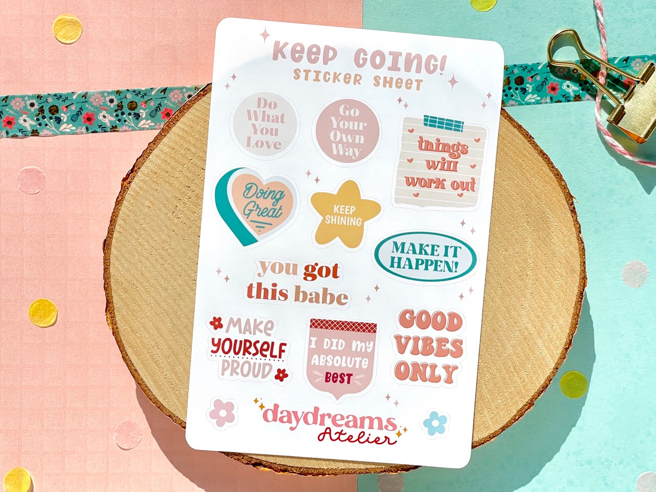 Keep Going Sticker Sheet