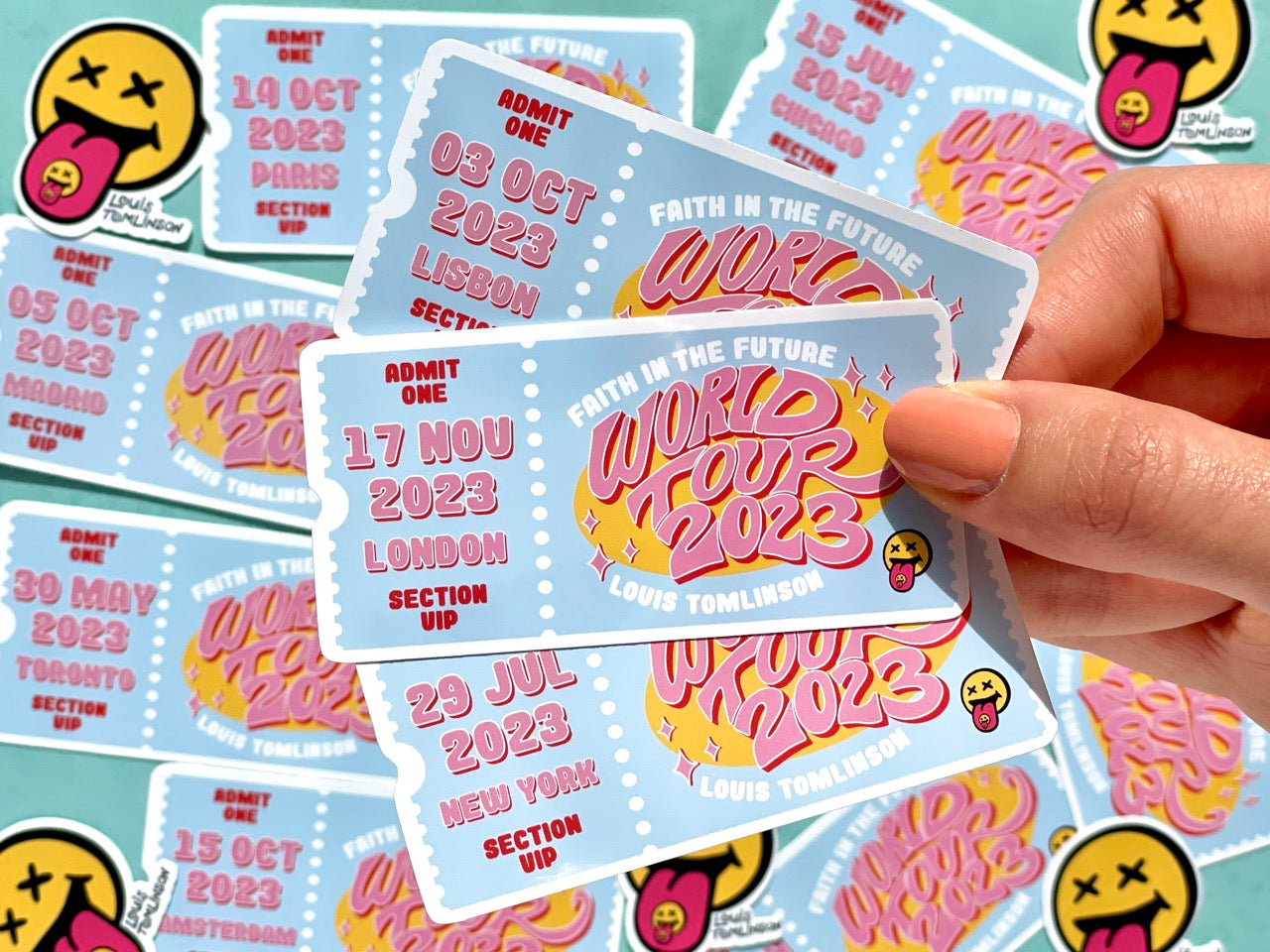 FITF Tour Ticket Stickers