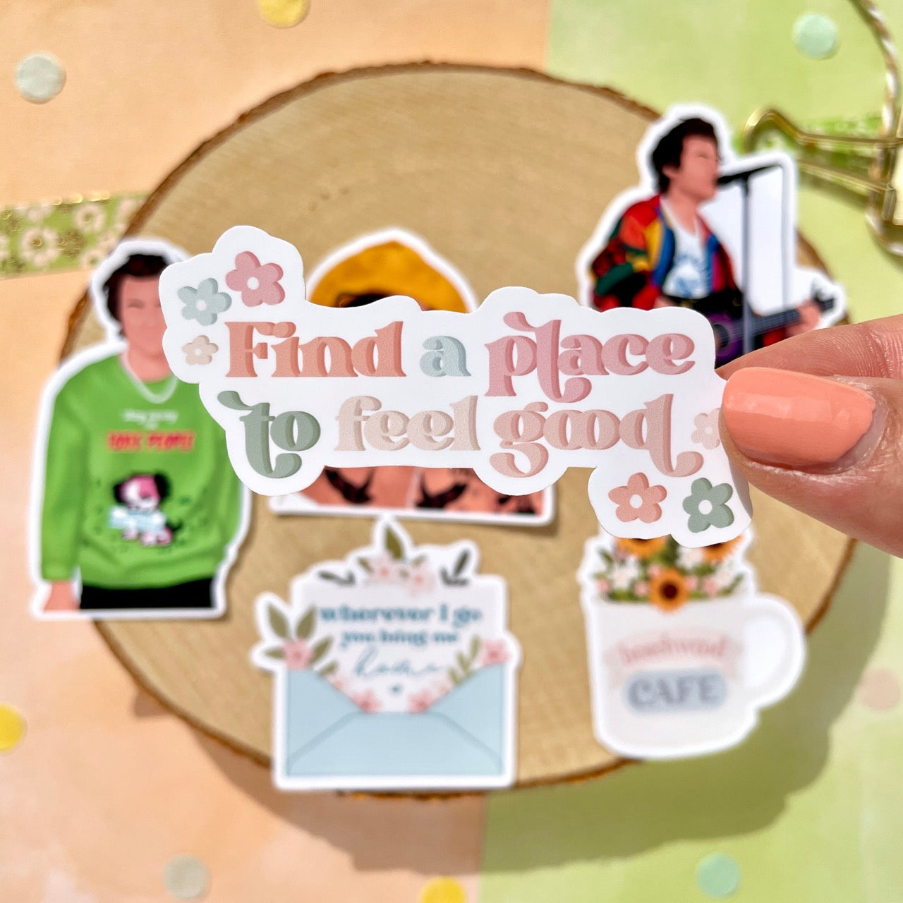 Colourful Floral Sticker Set