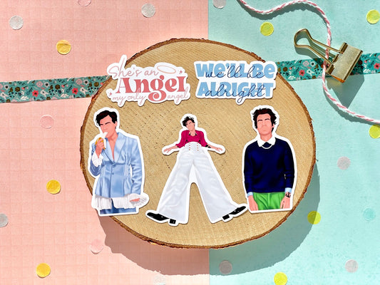 Blushed Blues Sticker Set