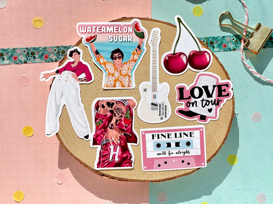 Pink Sticker Set