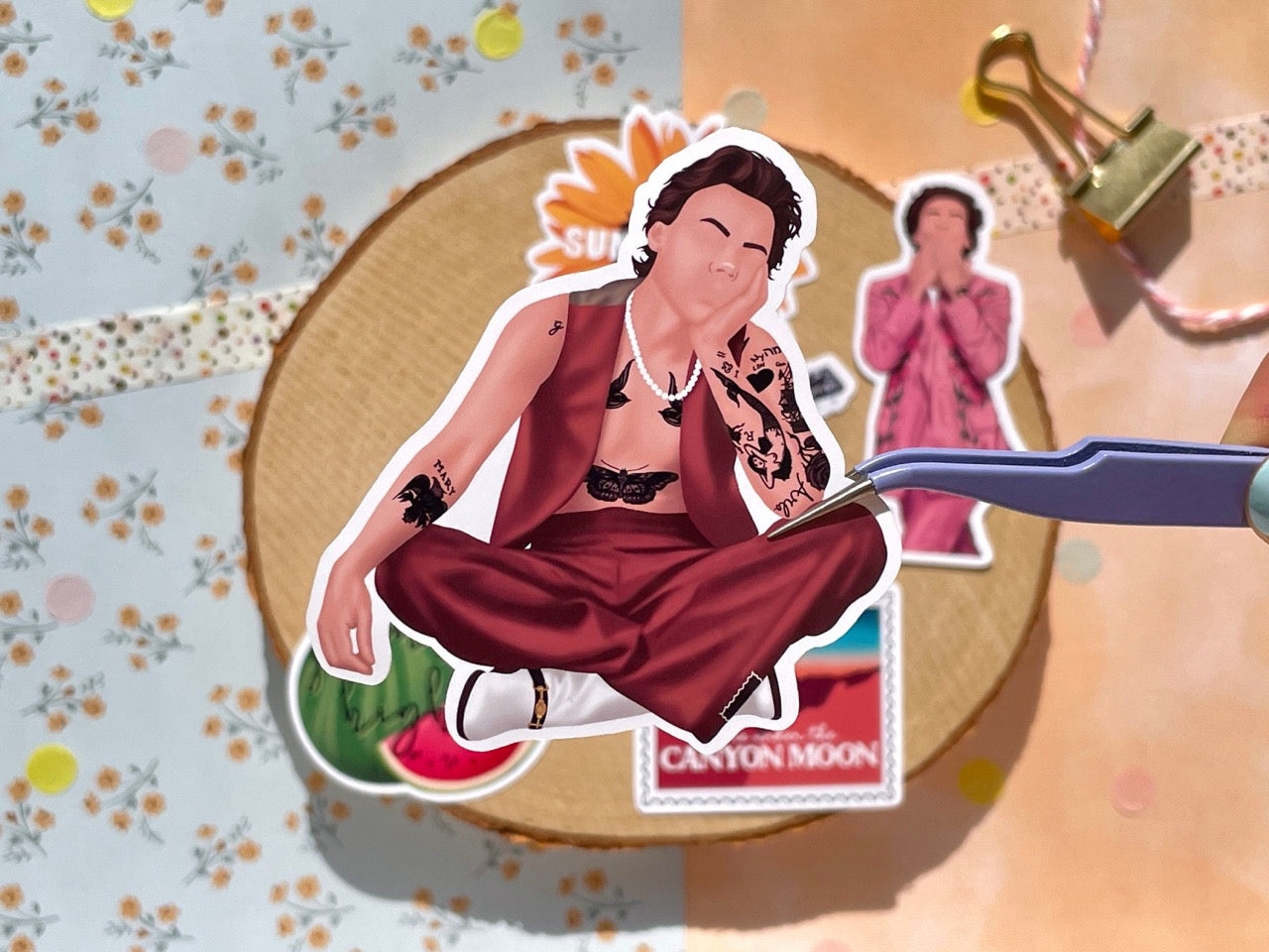 Mauve Sticker Set