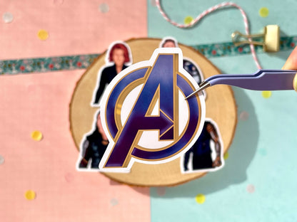 Heroes Blue Sticker Set