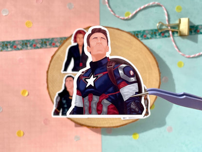 Heroes Blue Sticker Set