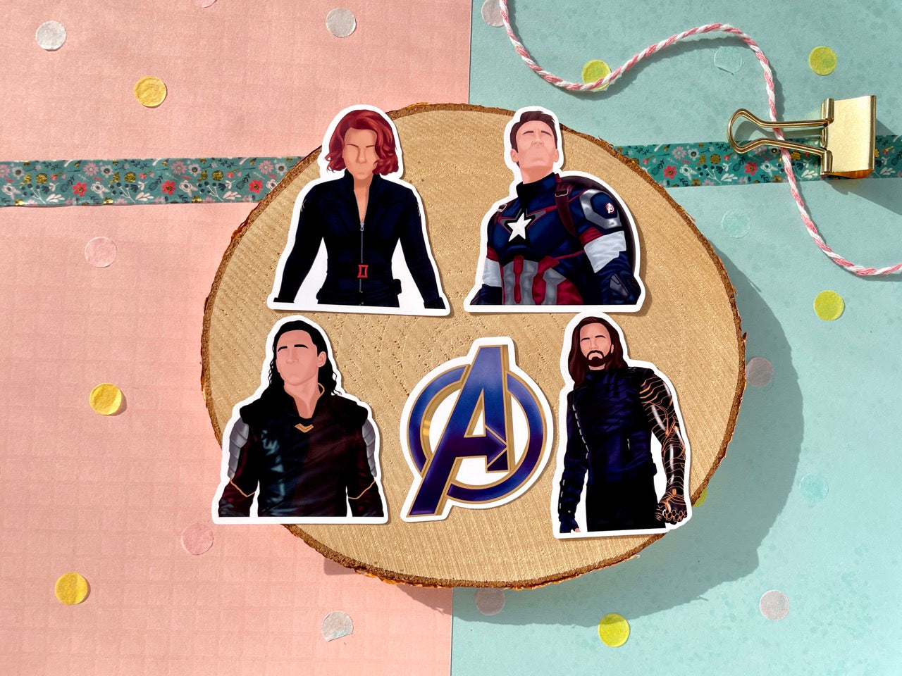 Heroes Blue Sticker Set