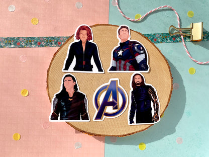 Heroes Blue Sticker Set