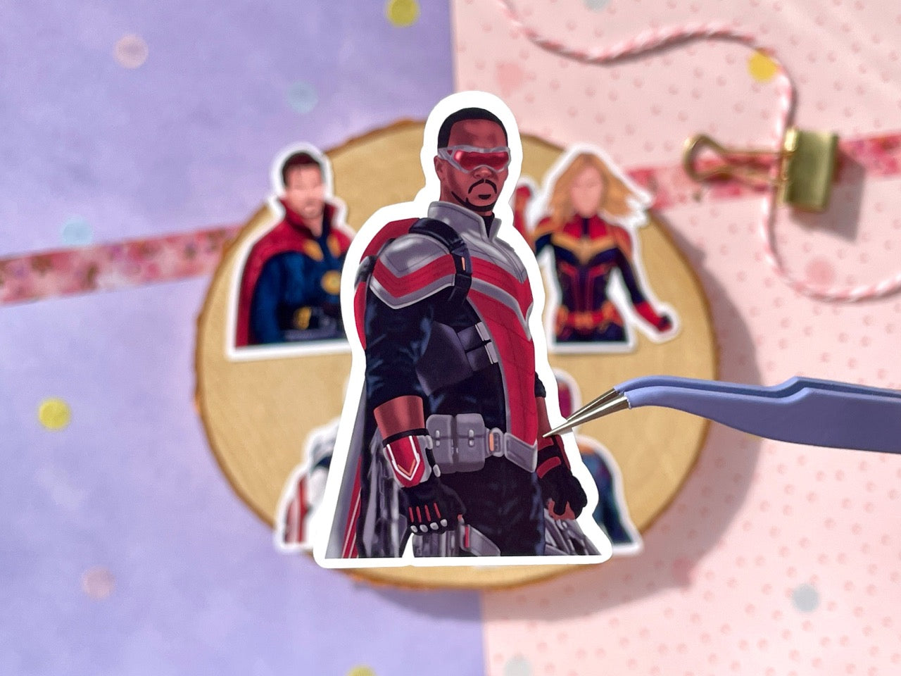 Heroes Crimson Sticker Set
