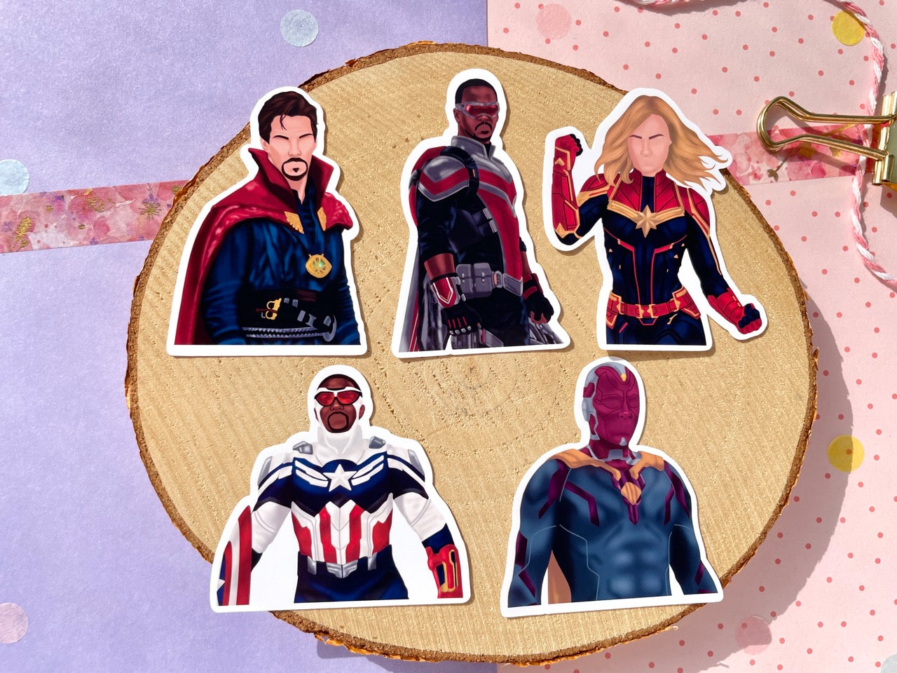 Heroes Crimson Sticker Set