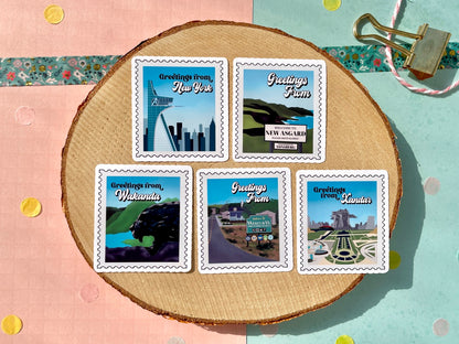 Greetings From Marvel Universe Sticker Set
