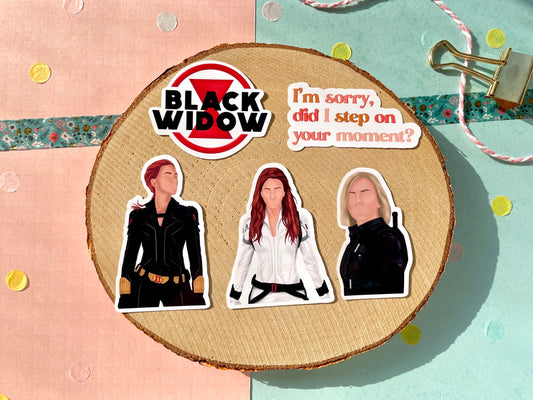 Black Widow Sticker Set