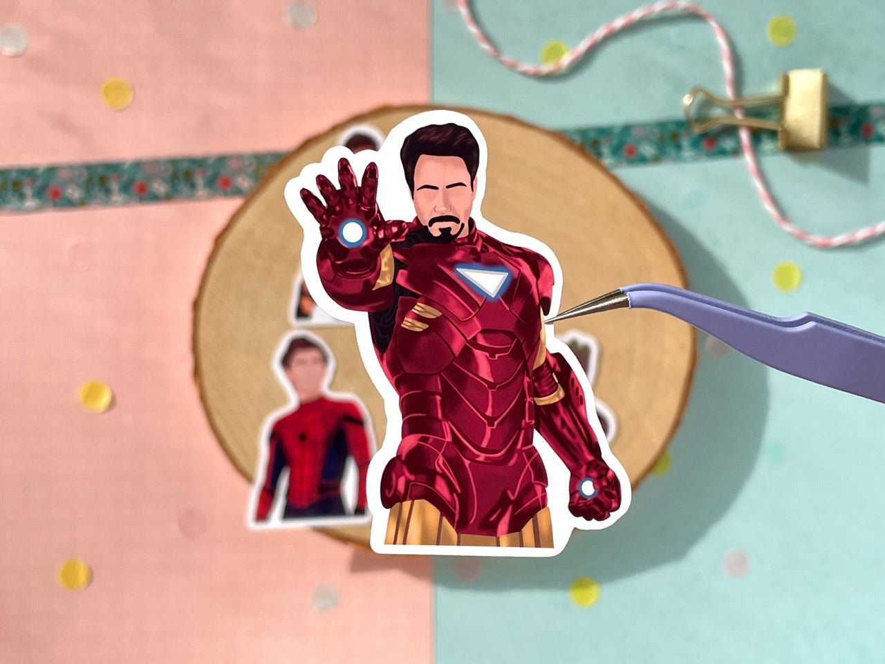 Heroes Red Sticker Set