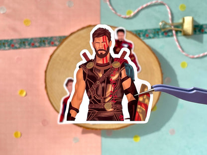 Heroes Red Sticker Set