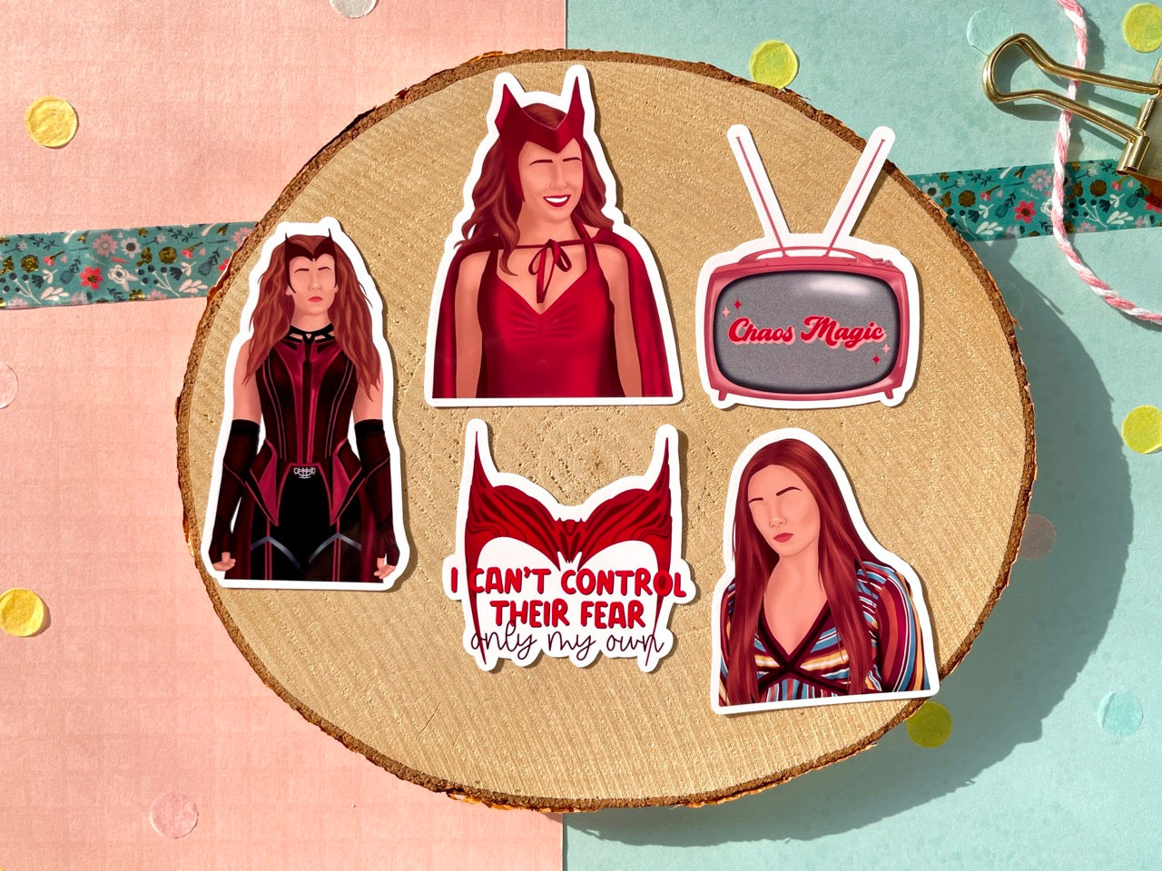 Scarlet Witch Sticker Set