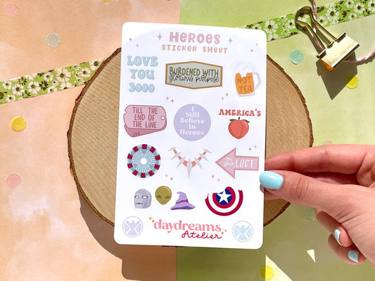 Heroes Sticker Sheet