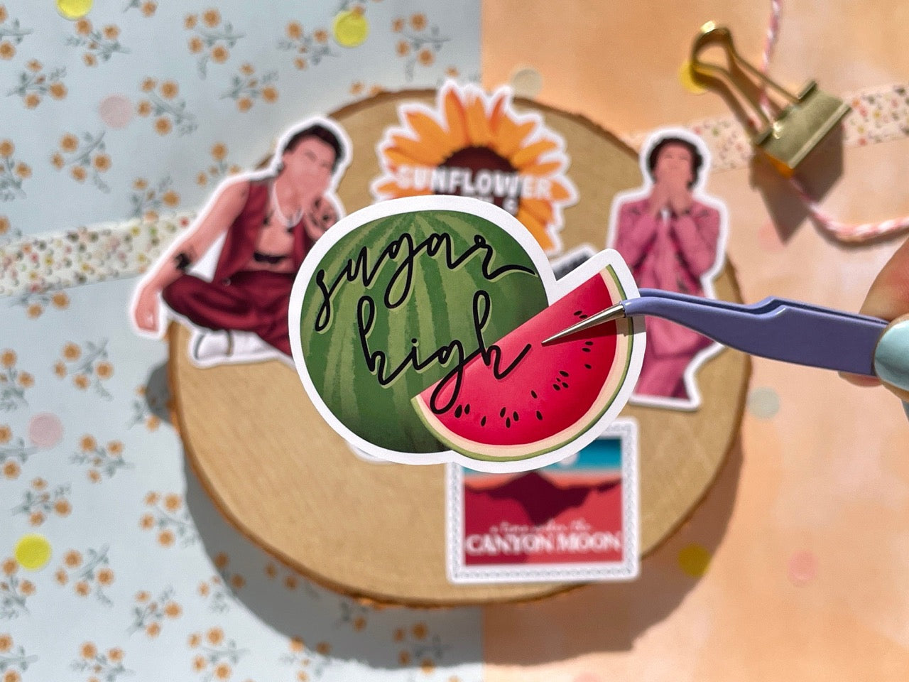 Mauve Sticker Set